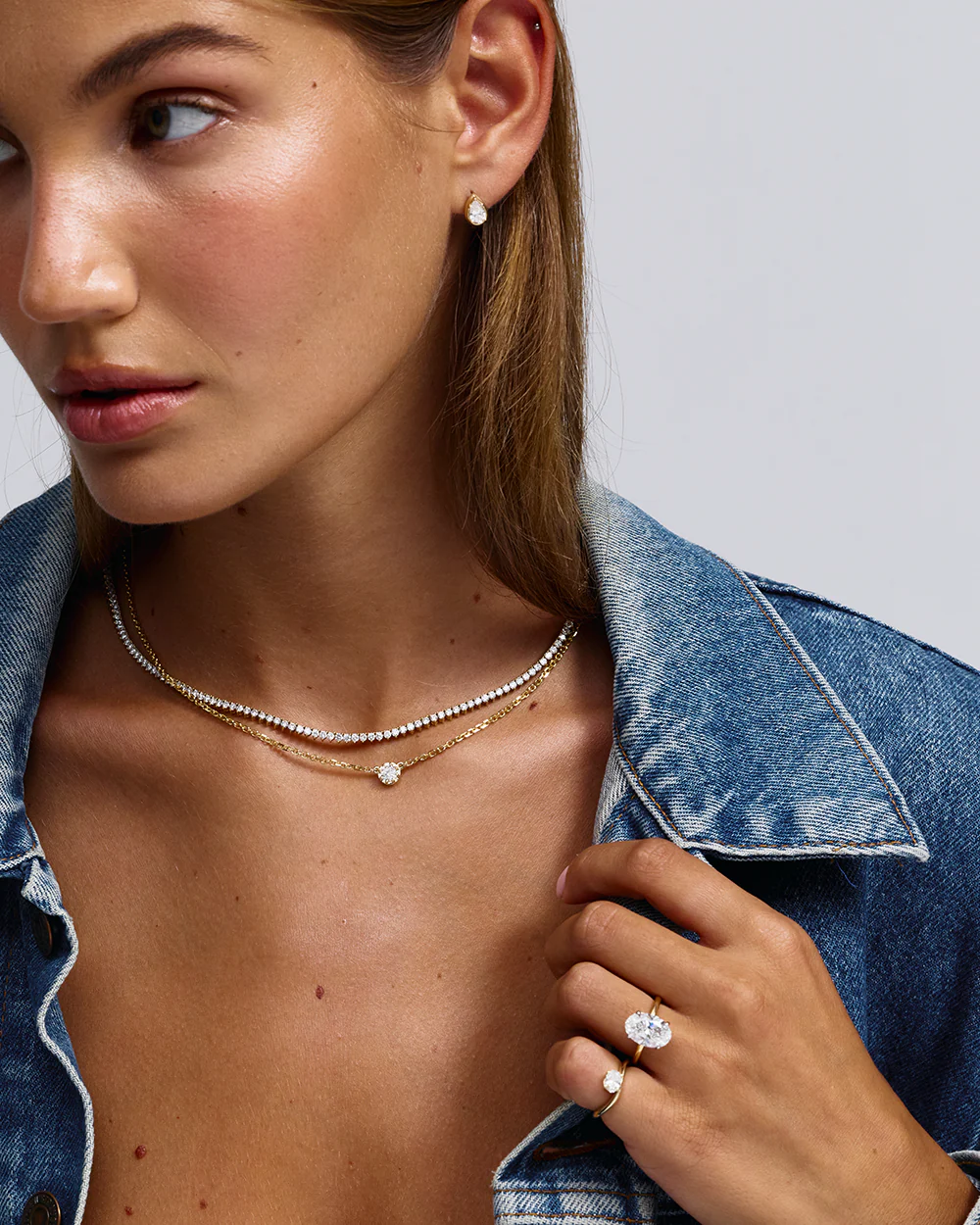 Astra Oval Pinky Ring - Image 15