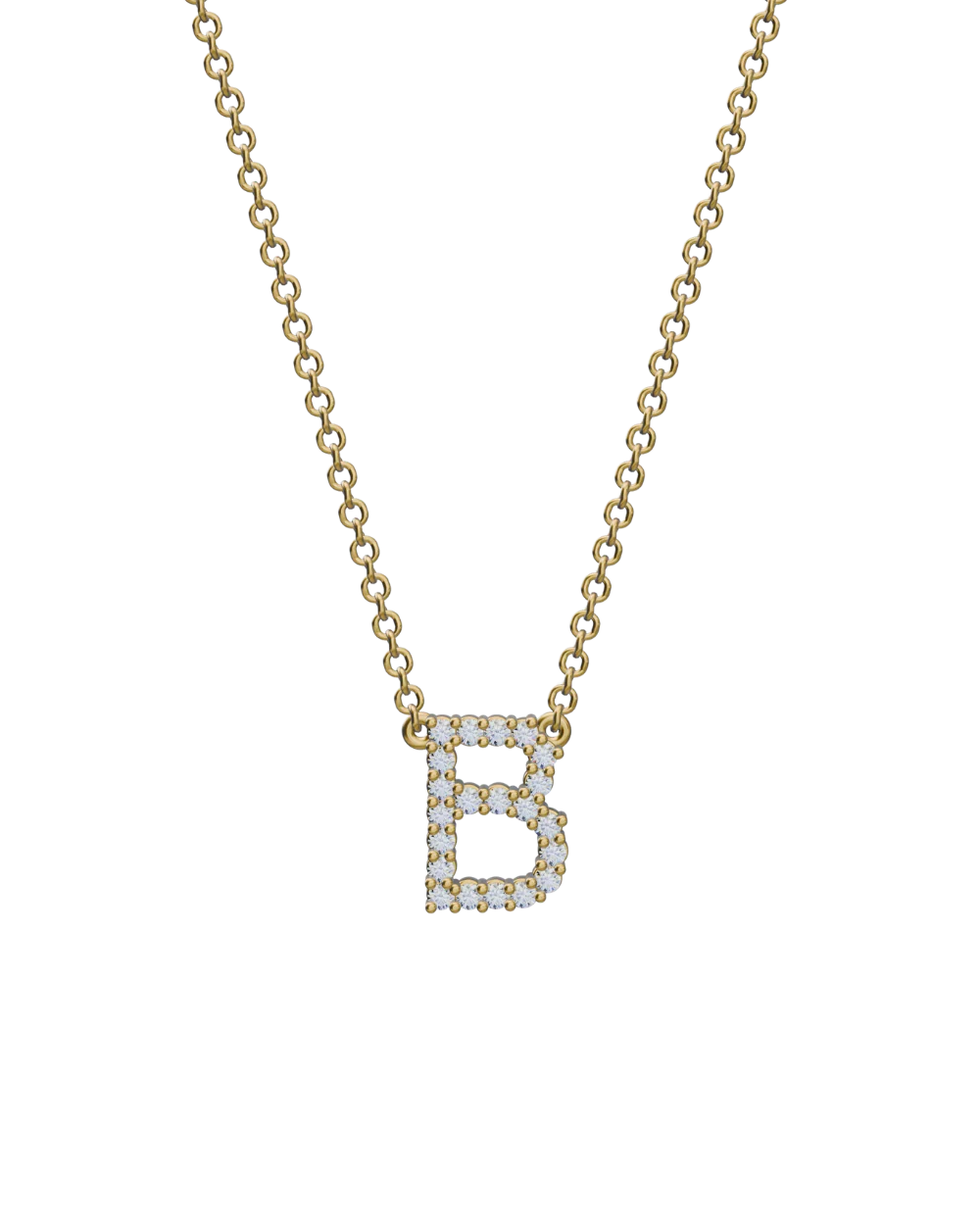 Diamond Initial Necklace - Image 13