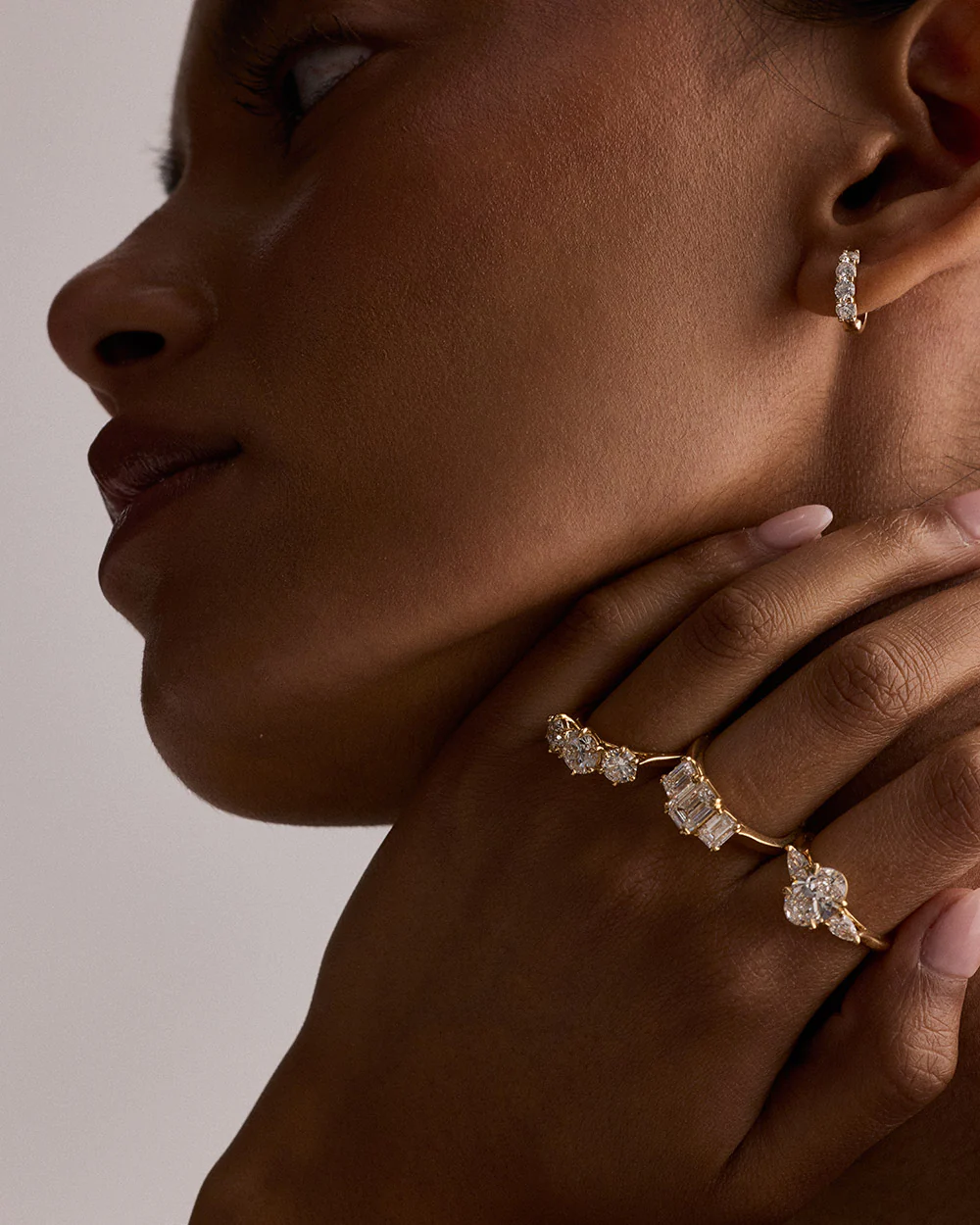 Isla 1.55ct Oval & Pear Diamond Engagement Ring - Image 5