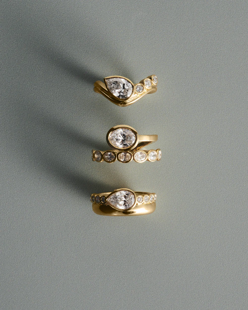 Soraya 1.31ct East West Pear Diamond Ring - Image 5